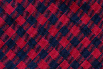 Checkered cloth texture with red and blue stripes