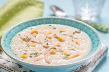 Chowder with Sweet Corn, Chicken