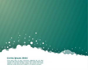 Abstract cloud background. Template for advertising, vector illustration