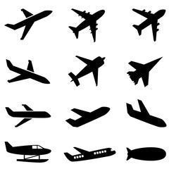 Passenger planes and other airplane icon - 154823178