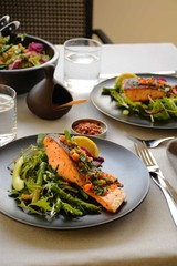 Pan fried salmon