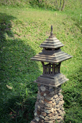 Traditional wooden lantern