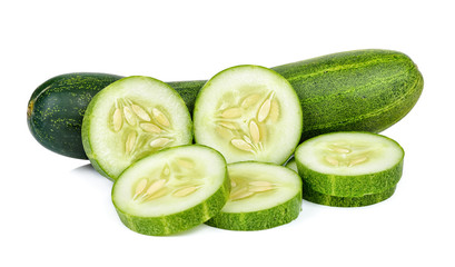 Cucumber isolated on the white background