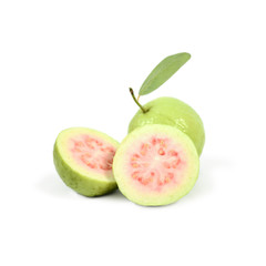 Red Guava fruit isolate on white background