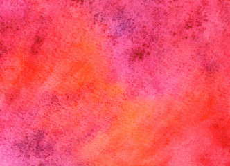 orange pink grunge in watercolor