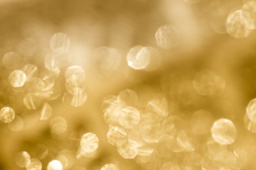golden abstract blurred lights background