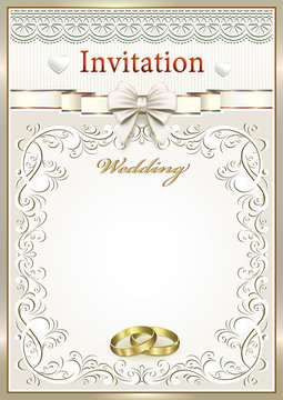 Wedding invitation frame