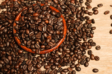 Roasted coffee beans