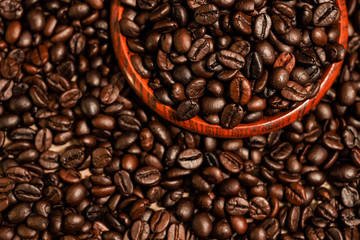 Roasted coffee beans