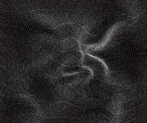 Composed of particles swirling abstract graphics