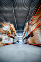 Naklejka premium Large hangar warehouse industrial and logistics companies.