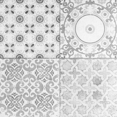 old ceramic tile wall patterns in the park public.