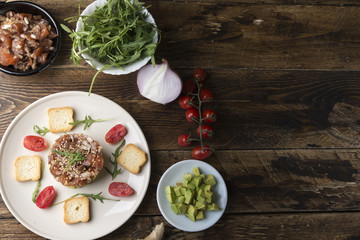 Tartar Salmon with avocado