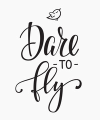 Lettering typography calligraphy overlay