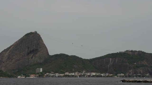 Sea,  Sugarleaf Mountain,  cableway,  timelapse, Rio de Janeiro