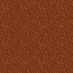 Realistic seamless leather texture. Brown leather background. Vector illustration