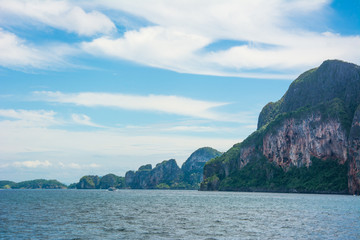 Fototapeta na wymiar Phuket coastline cliffs