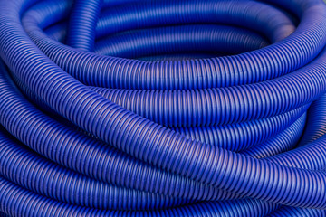 Flexible hose blue protective wire construction