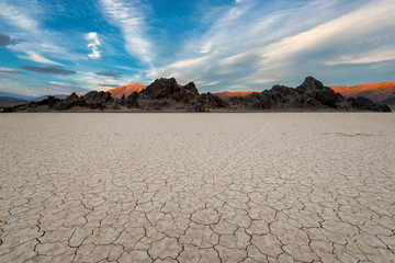 Desert at sunset in Death Valley, California. © lucky-photo