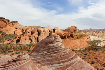Fire wave in valley of fire state park