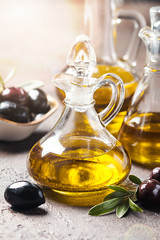 Olive oil and olive branch