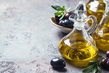 Olive oil and olive branch