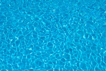 texture of blue water in the pool