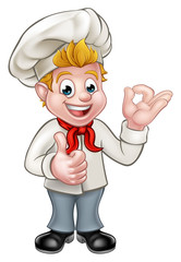Cartoon Chef or Baker Character