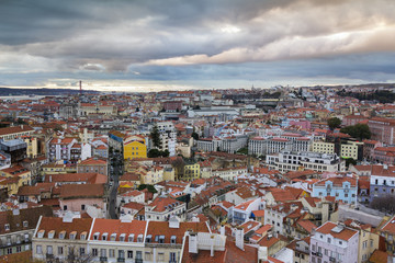 Fototapeta premium Lisbon downtown cityscape