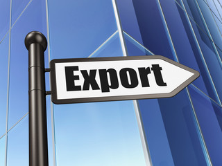 Business concept: sign Export on Building background