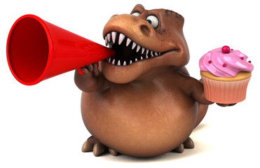 Fun Trex - 3D Illustration © Julien Tromeur