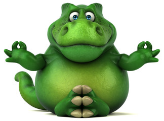 Fun dinosaur - 3D Illustration