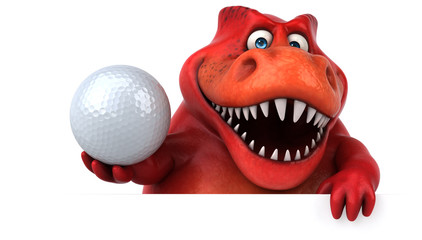Fun dinosaur - 3D Illustration © Julien Tromeur