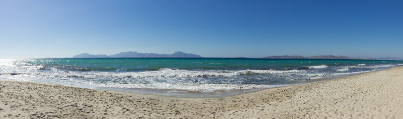 Panorama ocean with sand beach
