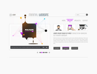 Colorful Abstract User Interface Vector Design. 