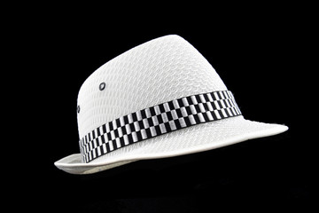 white hat isolated on white background.