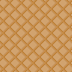 Wafer seamless vector background. Sweet texture.