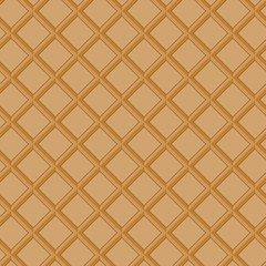 Wafer seamless vector background. Sweet texture.