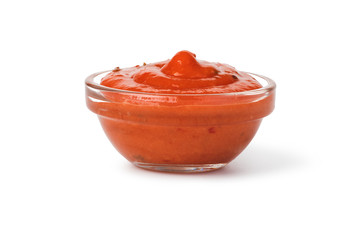 Bowl with ketchup