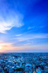 Obraz premium 都市風景 日本 住宅街
