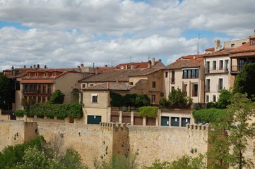 Fototapeta na wymiar Ciudad de Segovia