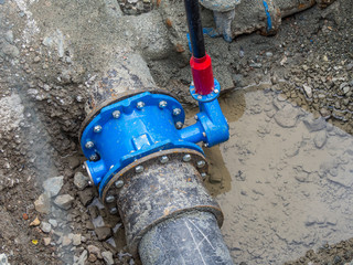 Wasserrohrbruch Tiefbau