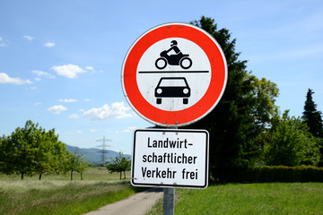 Landwirtschaftlicher Verkehr frei