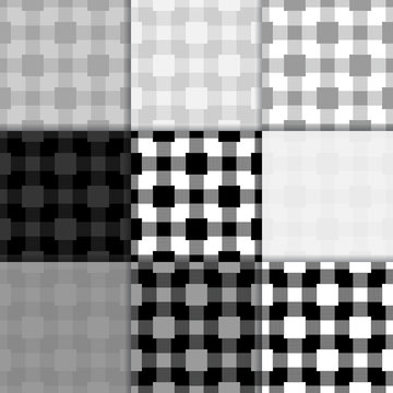 Checkered black and white wallpaper. Seamless pattern