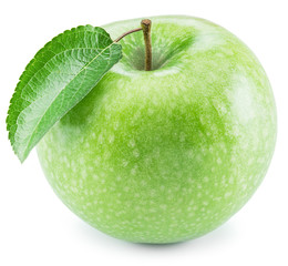 Ripe green apple fruit.