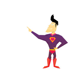 vector funny comic super hero