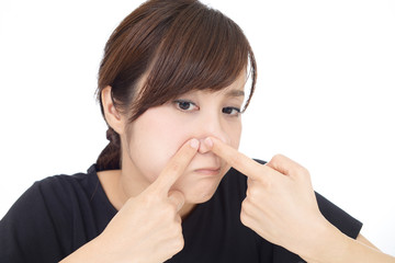Fototapeta premium お肌が気になる女性