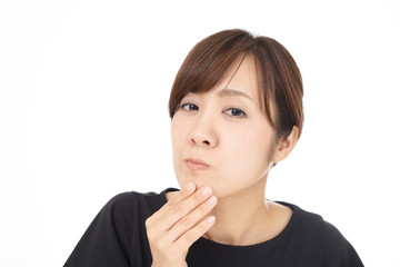 Fototapeta premium お肌が気になる女性