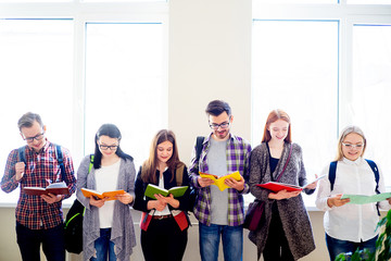 Group of college students