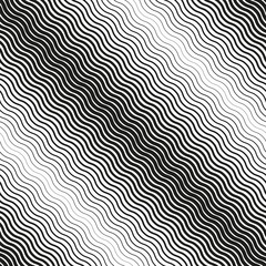 Obraz premium Seamless diagonal halftone background. Black and white texture